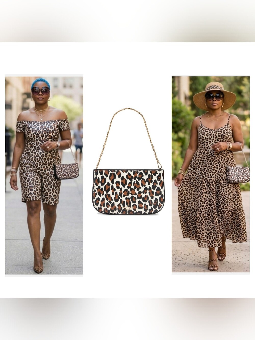Kate Spade Madison Leopard Spot Pochette Bag NWT